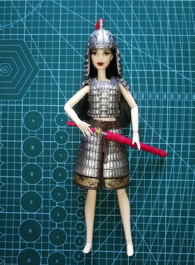 6分1兵人娃衣橡胶人偶玩具服装配件可儿珍妮丽佳obitsu素体可用