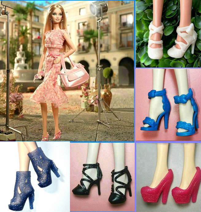 玩具配件珍藏版高跟鞋人偶娃娃