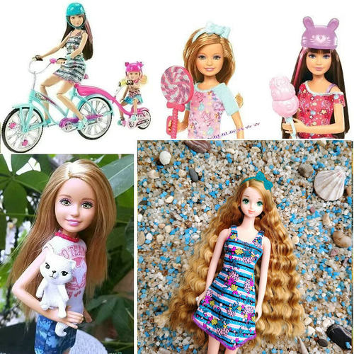 芭芘妹妹娃娃玩具服装配件平底鞋