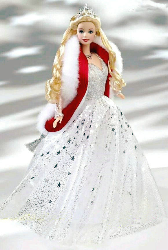 Holiday Celebration barbie假日庆典芭比2001珍藏版官配裙子披肩