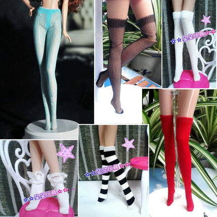 新款正散货娃娃配件丽佳小布可儿怪高FR珍妮PP短袜长筒棉袜子丝袜