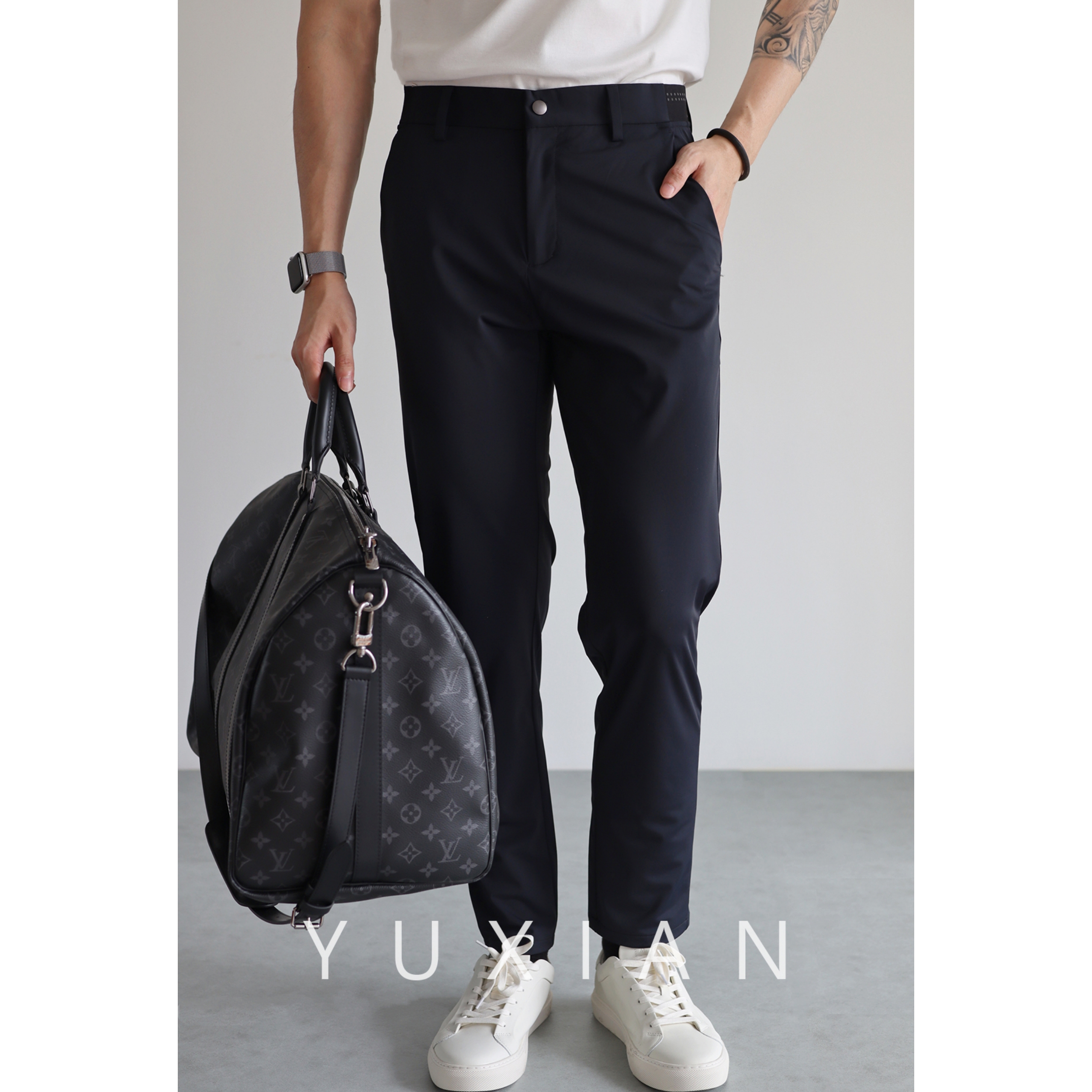 YUXIAN商务休闲裤通勤神裤冰丝