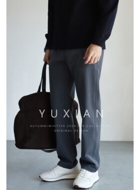 YUXIAN秋冬长裤抗皱易打理西裤