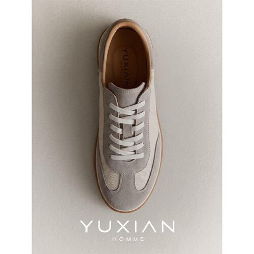 YUXIAN百搭真皮运动休闲德训鞋