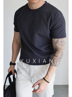 YUXIAN蜂巢轻量化运动T恤短袖夏