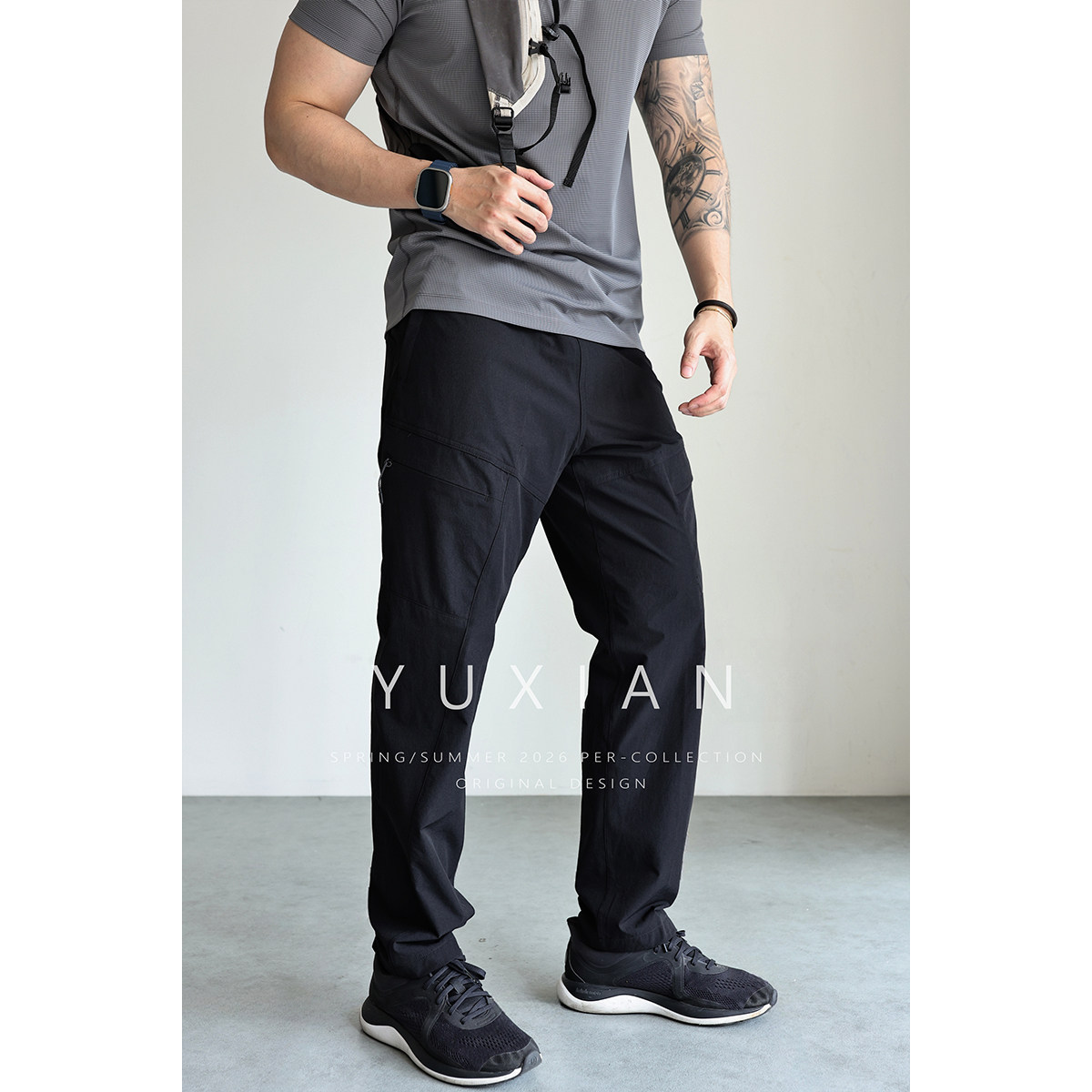 【&ldquo;零&rdquo;压速干】轻量化抗皱多口袋直筒运动休闲户外长裤男士春夏