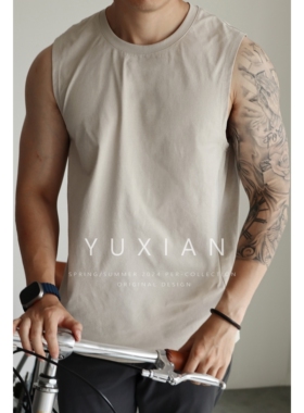 【高端5A抗菌】速干吸湿防晒防紫外线运动休闲无袖凉感背心薄春夏