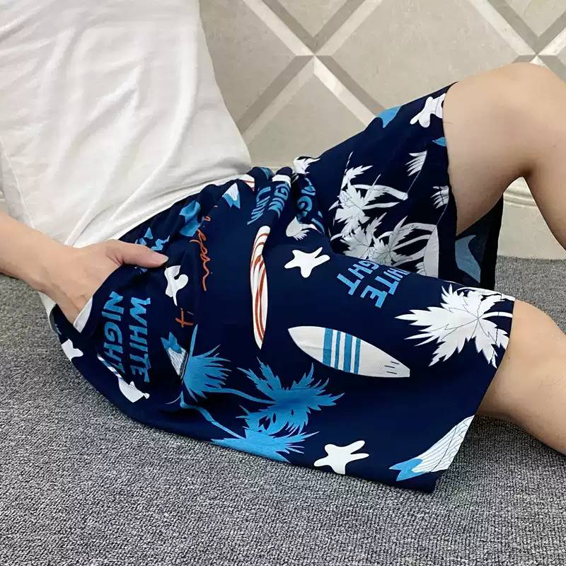 夏季新款男士薄款绵绸裤宽松