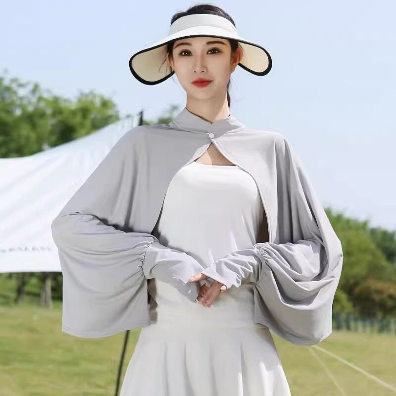 冰丝防晒袖套手套一体女2026新款