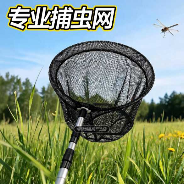 捕虫网知了捉捕网伸缩式专业捕