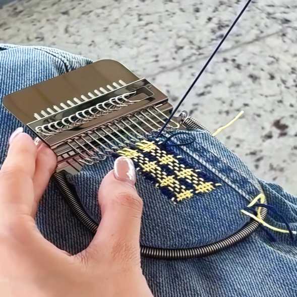 织补神器~修补织布机diy手工机