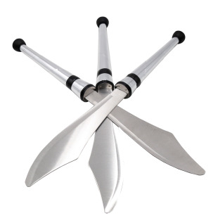 杂耍刀银色抛刀飞刀花样杂耍刀专业杂耍道具Juggling Knives