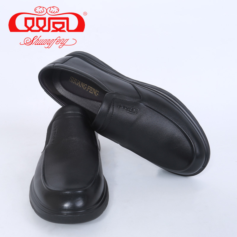 【买1赠5】双凤2025春季新款时尚休闲真皮软面舒适男鞋71A-5010