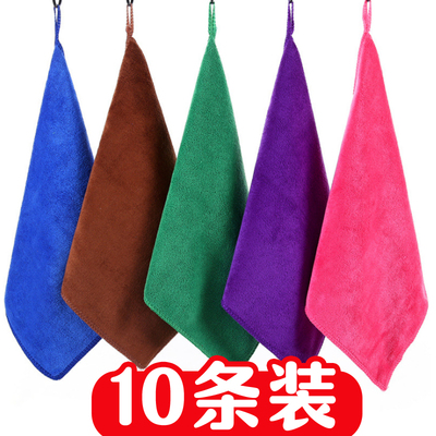 加厚幼儿园挂钩方巾家务清洁毛巾