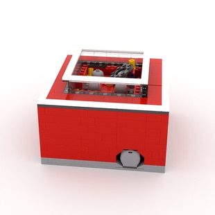 小小工程师国产积木电动齿轮工程机械模型科技拼装跳动的圆环GBC