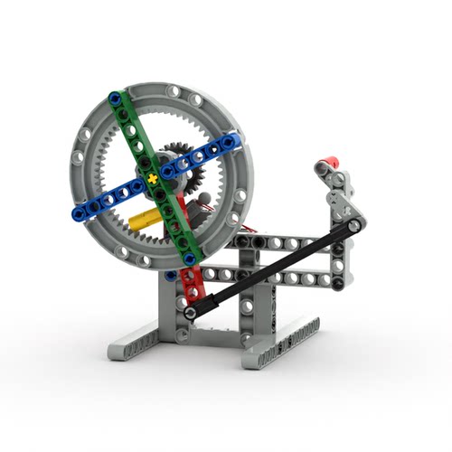 小小工程师国产积木机器人机械组齿轮模型拼装内齿圈棘轮MOC教具