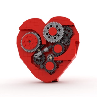 爱心积木小颗粒拼装益智儿童玩具七夕送情人节礼物女生日礼物系列