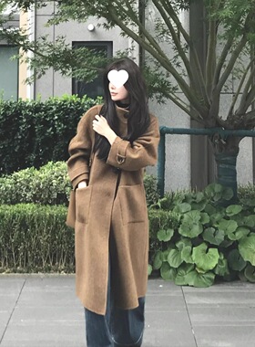 牛角扣大衣女2026新款秋冬毛呢外套赫本风高级感气质正流行