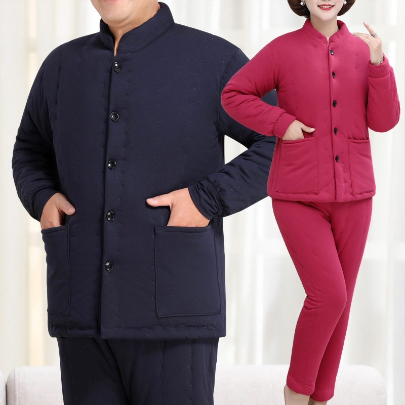 纯棉花手工缝制加厚保暖棉衣棉裤