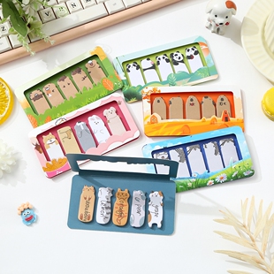 拇指便利贴索引贴可爱高颜值便签ins风异形卡通n次贴分类标签贴