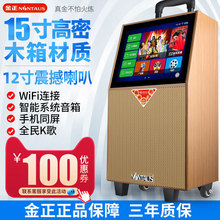 金正广场舞音响显示大屏幕拉杆大型演出户外音箱带无线话筒k歌唱歌视频播放器跳舞大功率移动高清蓝牙低音炮