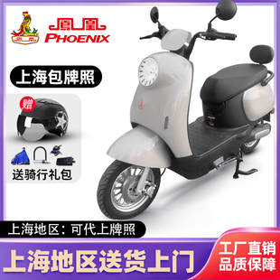 上海凤凰电动车上海包上牌照新国标电瓶车小龟王电动自行车碟刹