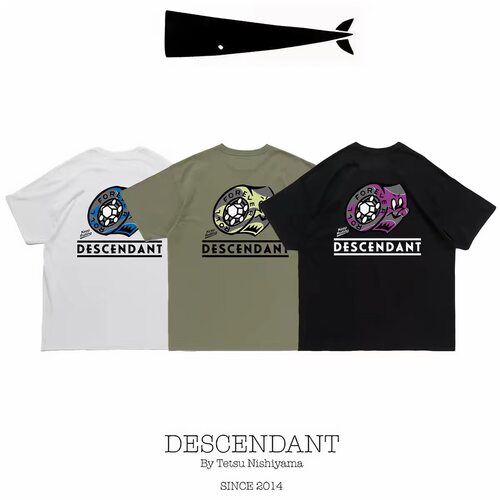 【官网】DESCENDANT DCDT 26SS 日系西山彻圆领男女印花短袖T恤潮