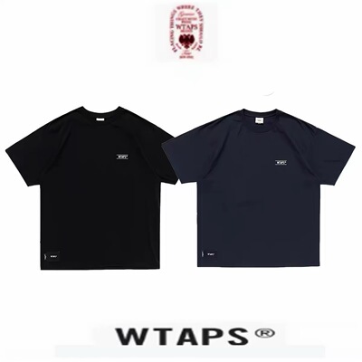 官网折扣】WTAPS 日系宽松徽标印花纯棉套头短袖圆领T恤男女 26SS