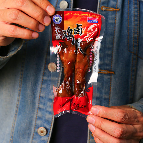 牧童鸡爪卤味红烧凤爪鸡脚子卤鸡爪上海休闲零商超食品