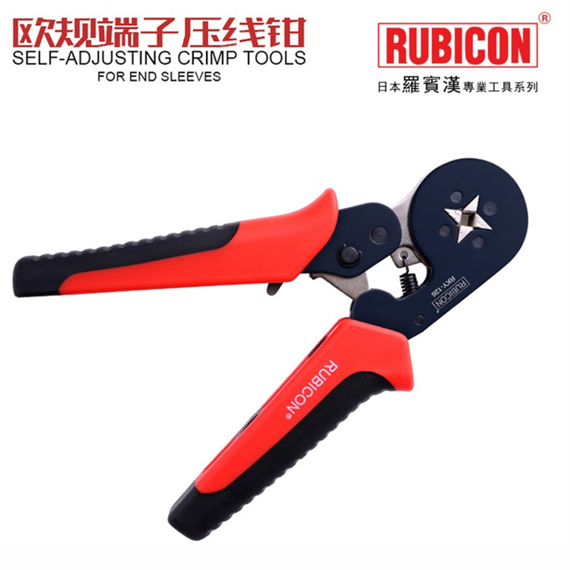 罗宾汉欧规端子压线钳RKY-126方口棘轮压接钳0.5-6.0平方孔卡钳子