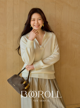 潘不卷01.25新品上新10:00PM韩系纯色POLO领针织T恤