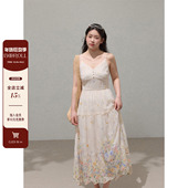 潘不卷大码 女装 微胖mm绝美连衣裙2025夏巨显瘦遮肉吊带长裙高级感