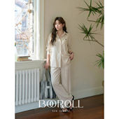 春套装 一件85折满2件75折 潘不卷 休闲裤 26新品 米白色开衫