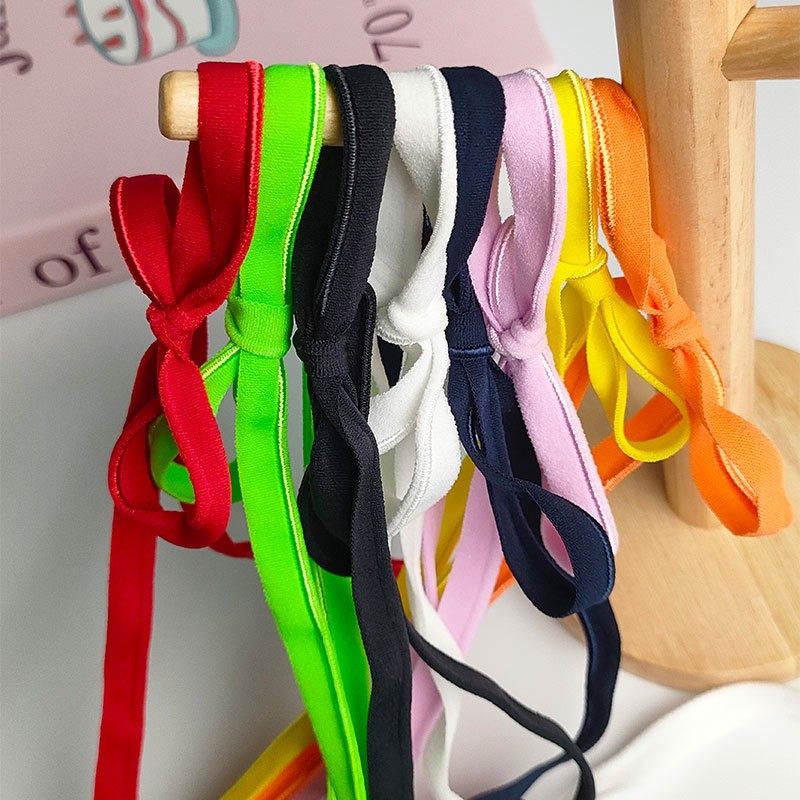 0.9cm彩色弹力包边带服装松紧带辅料发饰领口袖口娃衣配饰