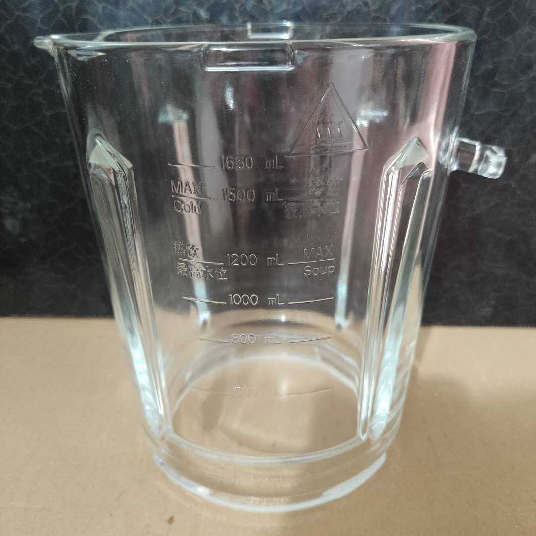 奥克斯破壁机PBI9295A.9355.9388配件玻璃杯体 杯身玻璃桶1.65升