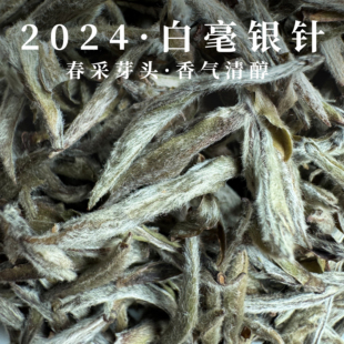 自己喝 白毫银针白茶福建高山春茶头采2024年明前茶叶银针散茶罐装