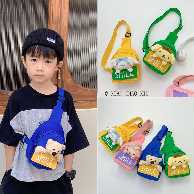 幼儿园儿童包包2025新款网红洋气女童胸包时尚男孩外出零钱斜挎包