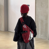 潮酷儿童包包2025新款 小男孩户外运动胸包男童大容量双肩斜挎包