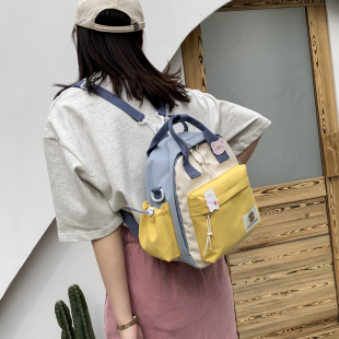 斜挎背包妈咪包母婴便携双肩包 帆布时尚 大容量包包女夏季 2025新款