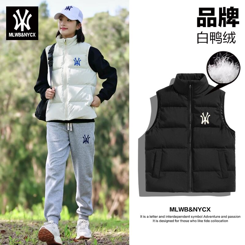 品牌正品羽绒马甲男冬季新款情侣冬天加厚保暖坎肩冬装马夹外套
