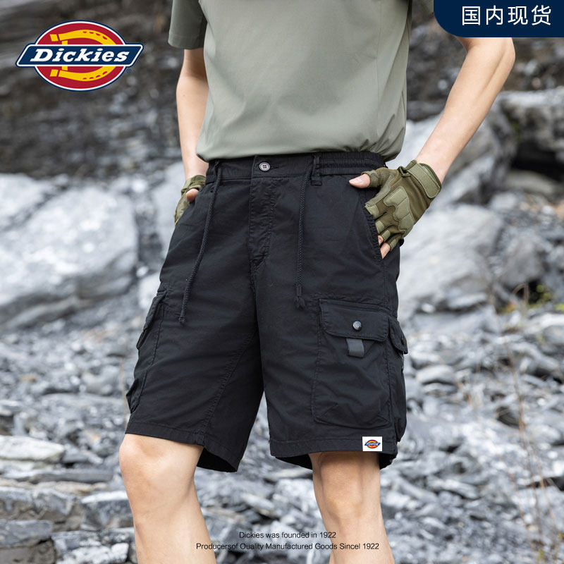 Dickies男女款多功能户外百搭休闲大码中裤时尚多口袋工装五分裤