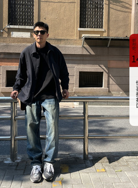 shortfuse春秋基础科技面料吸湿排汗防泼水美式宽松教练夹克外套