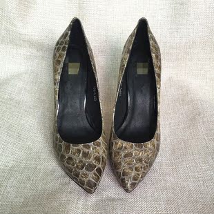 外贸高跟漆p性感蛇纹高跟鞋优雅气质OL工作鞋舞台鞋