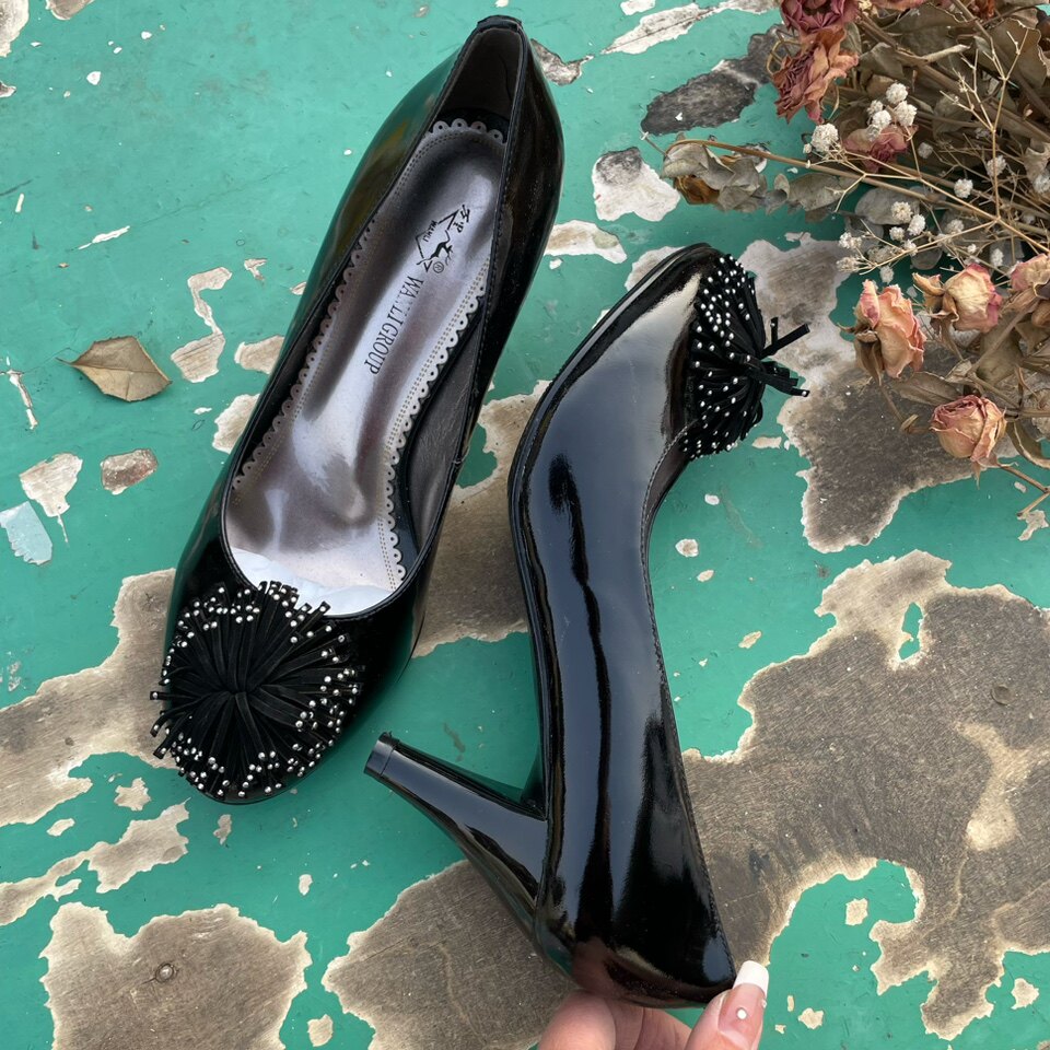 vintage 轻复古圆头妈妈年代时尚古着单鞋拍照款,女鞋,浅口单鞋,淘宝优惠券,粉丝福利购,淘宝优惠卷