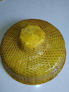 海南纯手工竹编斗笠帽子农民斗笠防晒斗笠大沿草渔民草帽旅游防雨