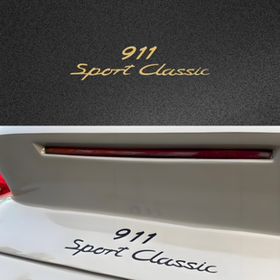 CLASSLC车尾箱标识PET改色膜贴纸 SPORT 车永佳 保时捷911