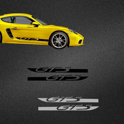 保时捷718boxsterGTS侧裙拉花