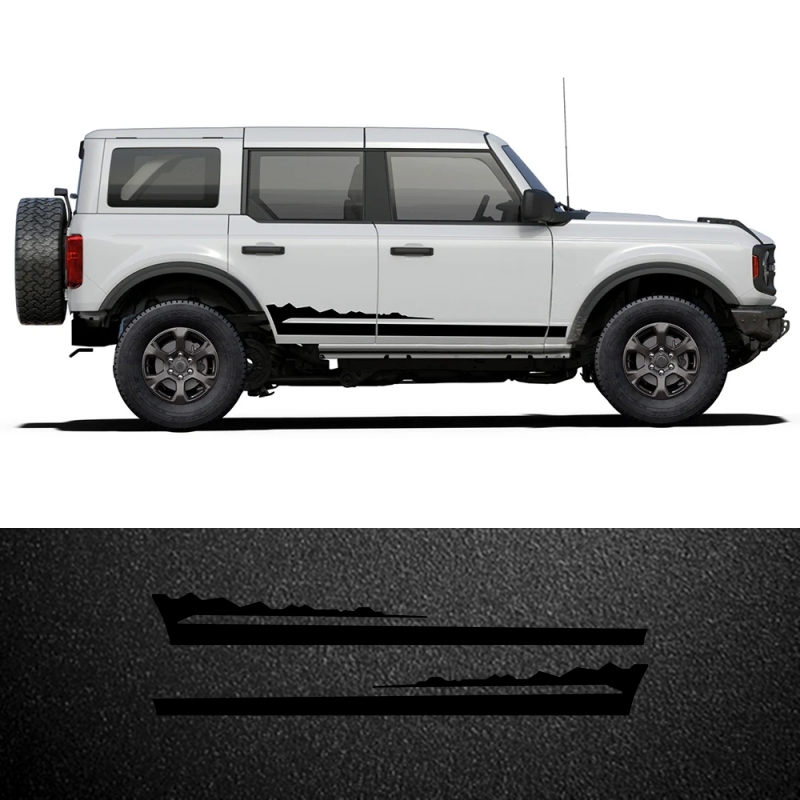 福特bronco车身拉花侧裙改装贴纸