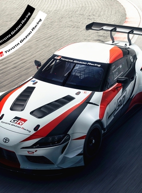 适用于丰田86牛魔王supra前挡风玻璃贴纸GR引擎盖车门拉花