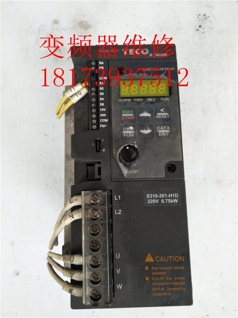 东元变频器S310-201-H1D 220V 0.75KW 原装拆机 实物图 质量保证